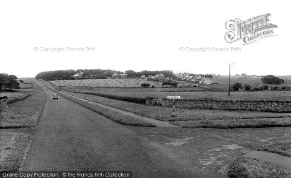 Photo of Beadnell, from Swinhoe Road c1955, ref. B550021
