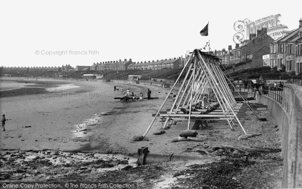 Photo of Newbiggin-By-The-Sea, the Beach c1955, ref. N76005