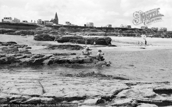 Photo of Newbiggin-By-The-Sea, the Beach c1955, ref. N76017