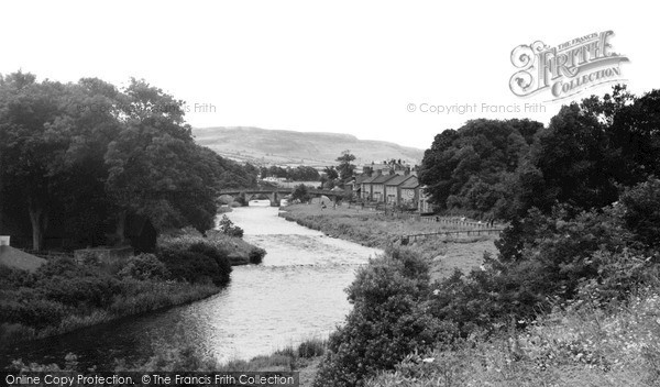 Photo of Rothbury, River Coquet from the Tennis Courts c1955, ref. R360022
