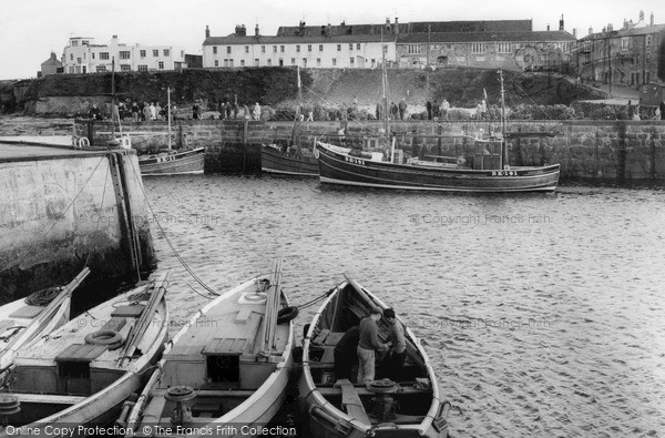 Photo of Seahouses, the Harbour c1955, ref. S521095