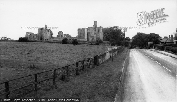 Photo of Warkworth, Castle from the Main Road c1965, ref. W391113
