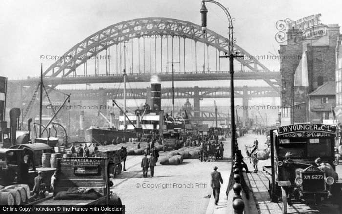 Photo of Newcastle Upon Tyne, the Quayside 1928, ref. N16316