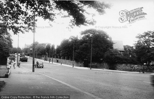 Photo of Newcastle Upon Tyne, the Great North Road, Grange Park c1955, ref. N16505