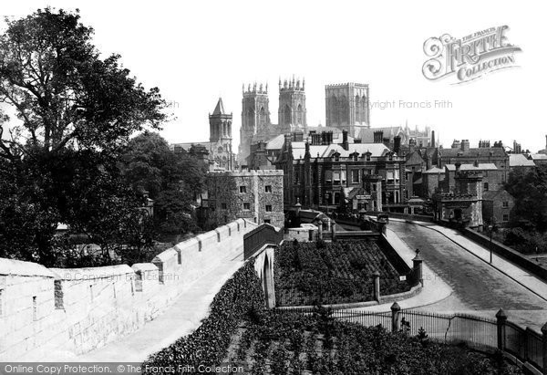 Photo of York, from City Walls 1885, ref. 18429