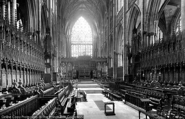 Photo of York, the Minster, Choir East 1921, ref. 70640
