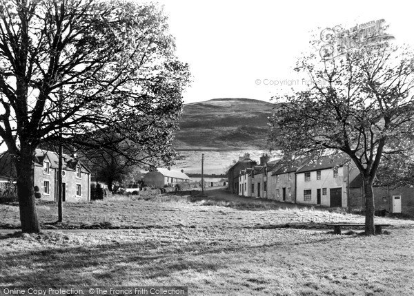Photo of Kirk Yetholm, and Stareoligh c1955, ref. K196011