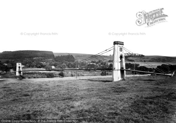 Photo of Melrose, the Suspension Bridge c1960, ref. M58020