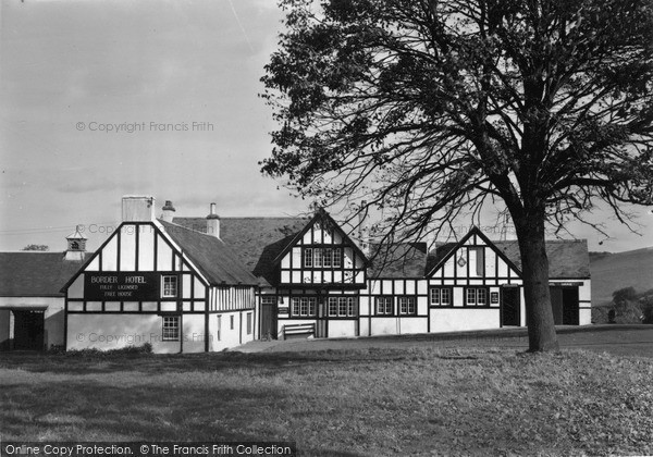 Photo of Town Yetholm, the Border Hotel c1955, ref. Y26007