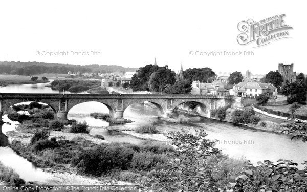 Photo of Kelso, view from Maxwellheugh c1955, ref. k55007