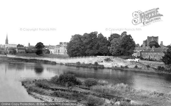 Photo of Kelso, view from the Bridge c1950, ref. k55009
