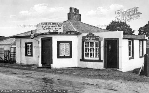 Photo of Gretna Green, Old Toll Bar, First House in Scotland c1940, ref. G163022