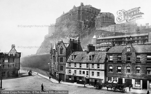 Photo of Edinburgh, the Castle from the Grassmarket 1897, ref. 39121